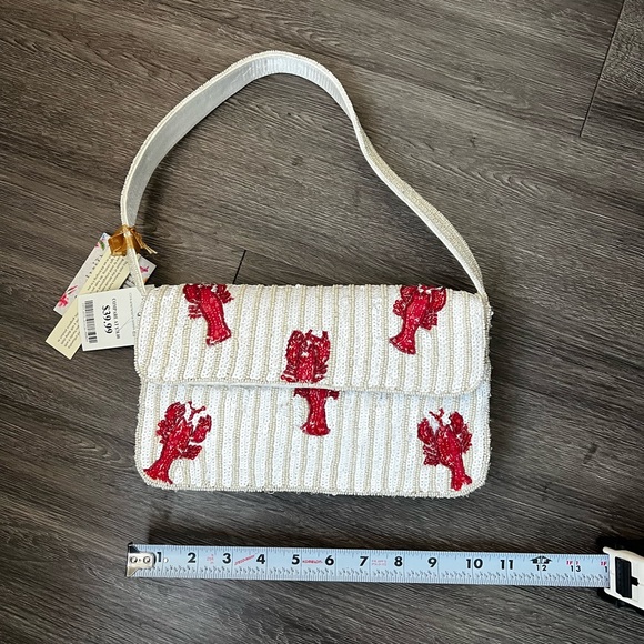 NWT Made in India Beaded Lobster Bag - Picture 7 of 9